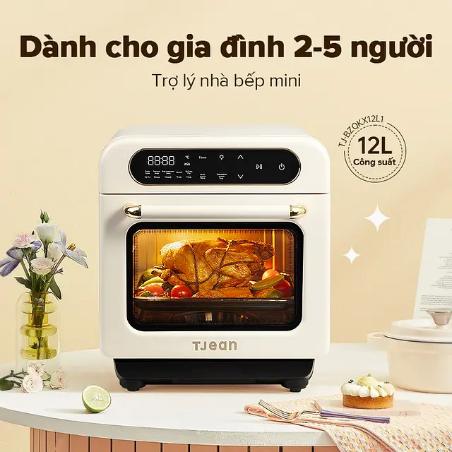TJean Nồi chiên hơi nước không dầu 12L - 10
