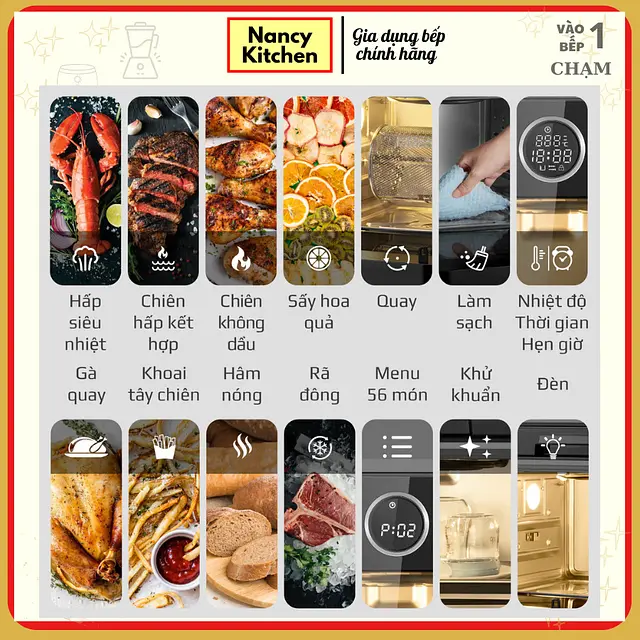 Nồi chiên hơi nước Olivo SF16 Pro - 7