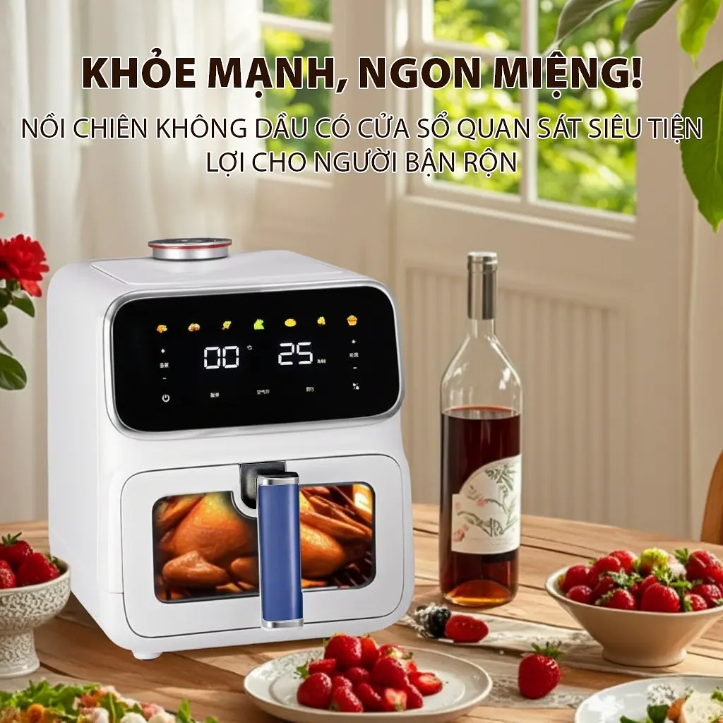 Nồi chiên hơi nước QCOOKO AM-002A dung tích 6L - 3