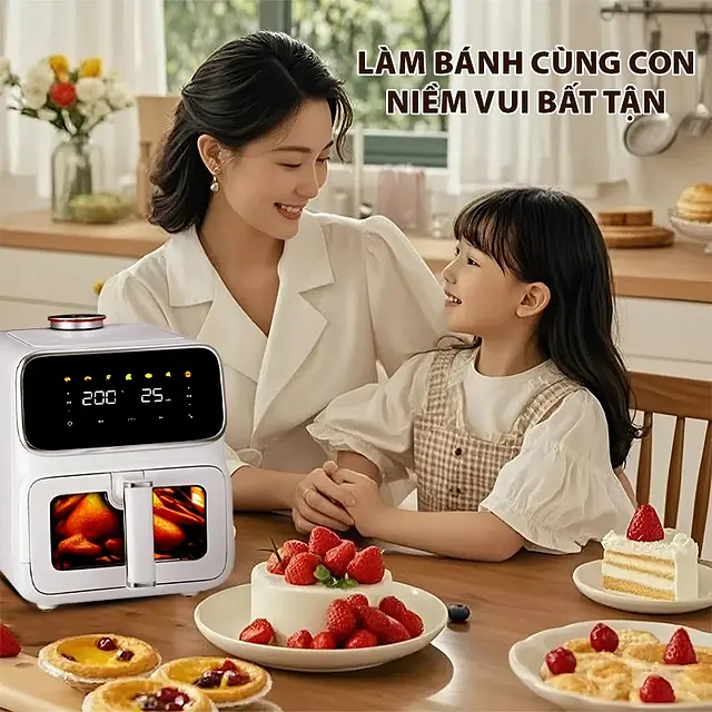 Nồi chiên hơi nước QCOOKO AM-002A dung tích 6L - 9