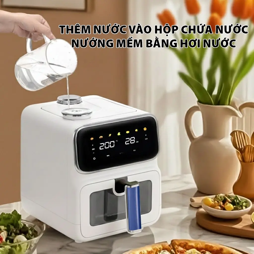 Nồi chiên hơi nước QCOOKO AM-002A dung tích 6L - 4