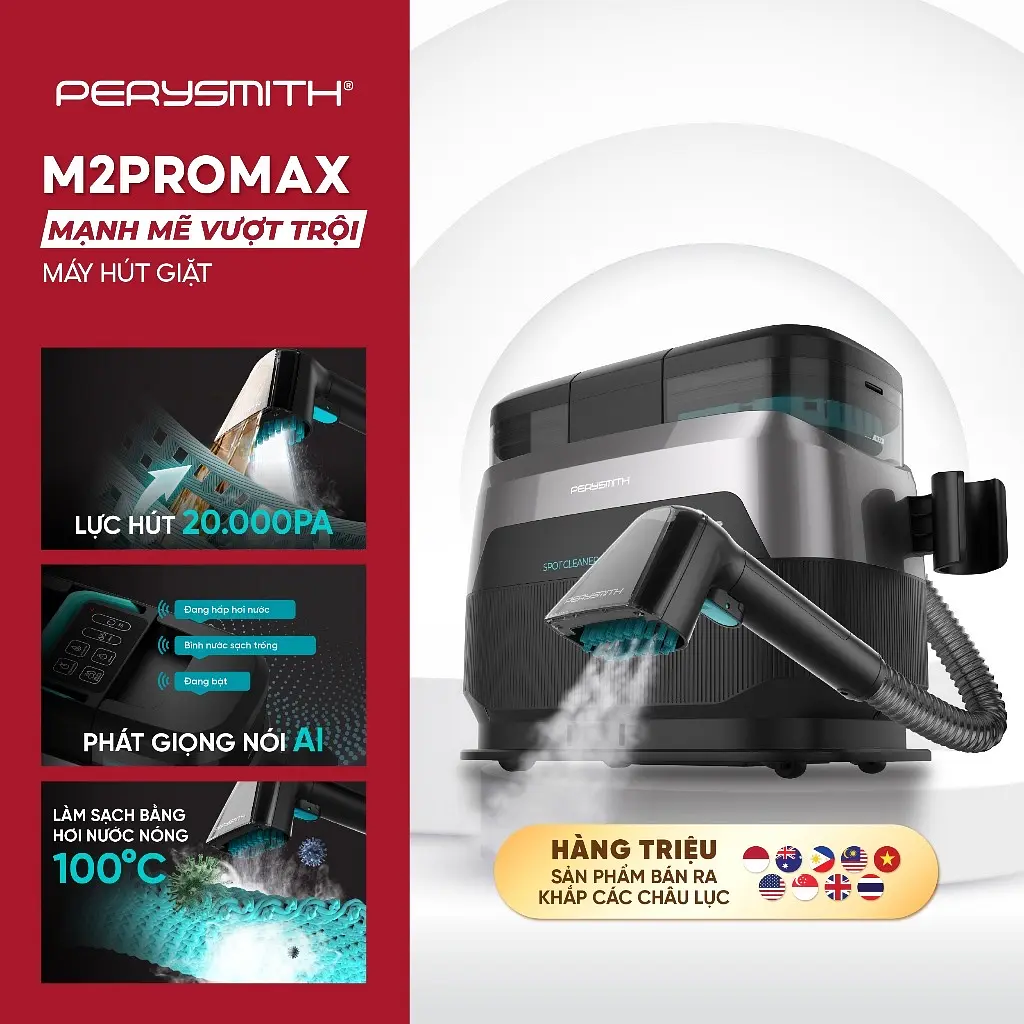 Máy Giặt Hút PerySmith M2Lite-II CleanPro - 2