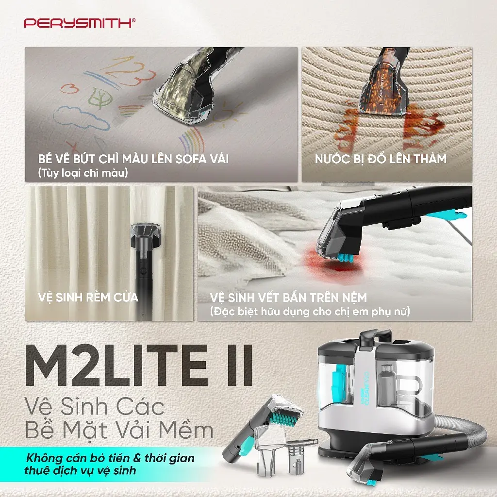 Máy Giặt Hút PerySmith M2Lite-II CleanPro - 8