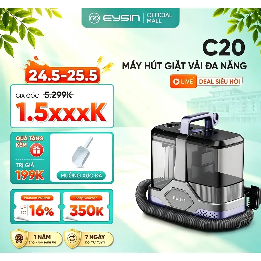 Máy hút giặt EYSIN C20 - 1