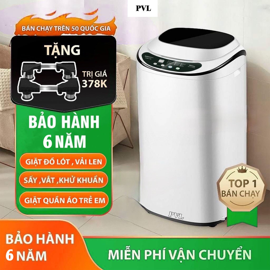 ( Hàng Nhật ) Máy giặt mini PVL tự động 100%, KAWASAKI giặt, sấy, khử khuẩn, 5kg -Bảo Hành 6 Năm – hướng dẫn sử dụng máy giặt lg inverter direct drive 9kg
