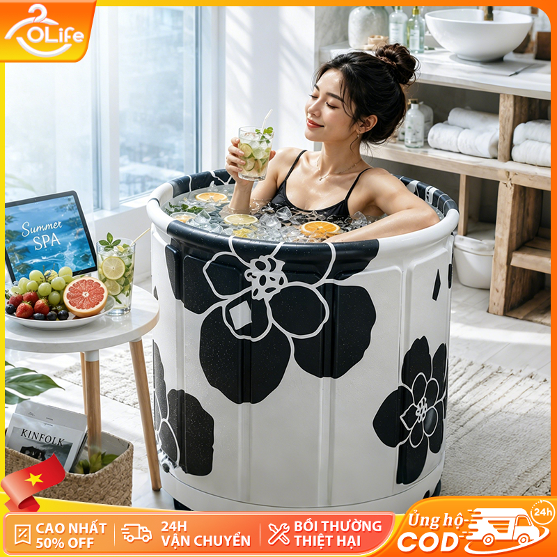 Bồn Tắm Gấp Gọn Olife – so sánh bồn tắm có sục khí và bồn tắm massage