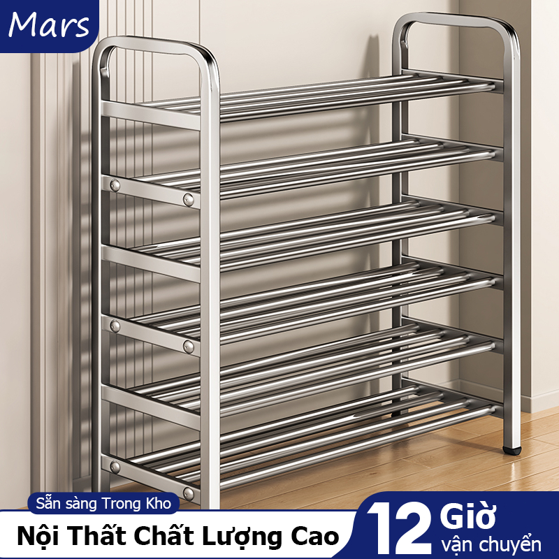 Kệ giày inox Mars – kệ giày dép nhựa