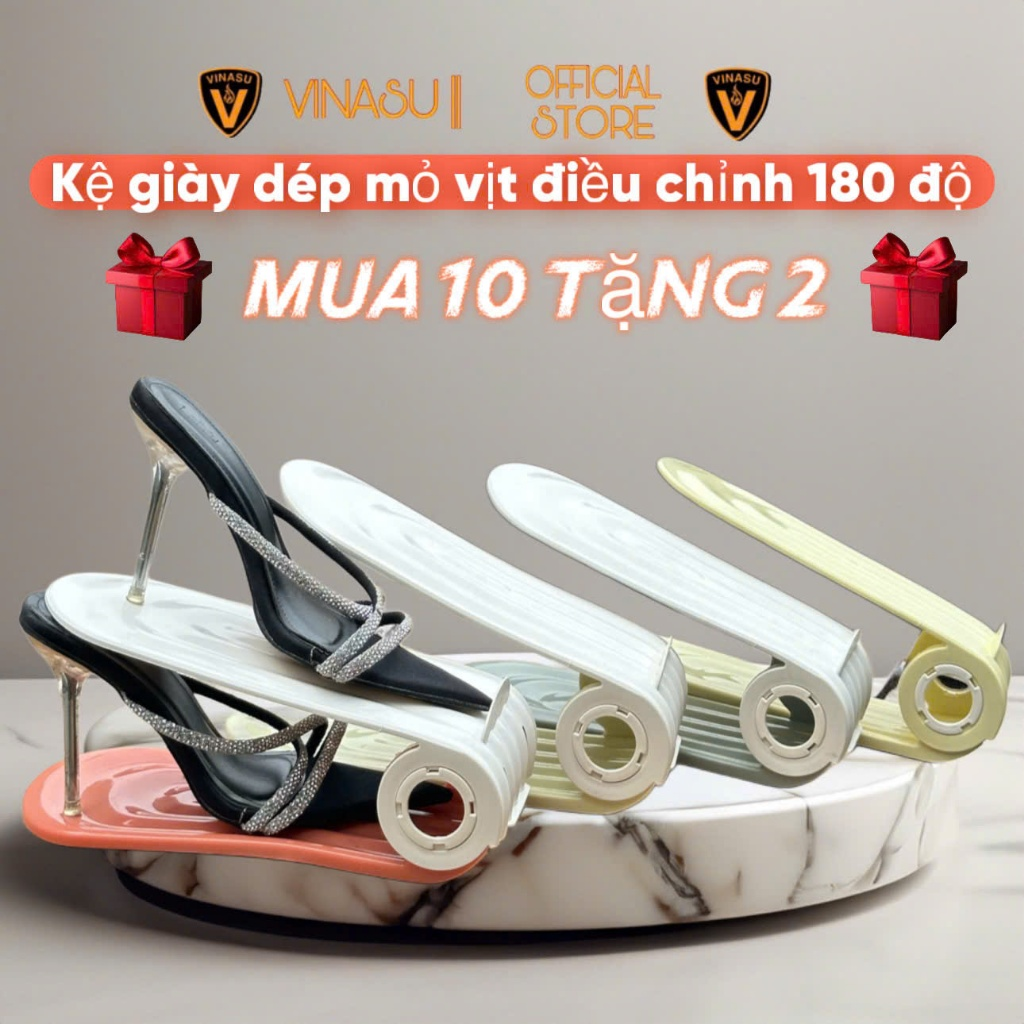 Combo 10 Kệ giày tiết kiệm không gian Vinasu – kệ giày dép nhựa