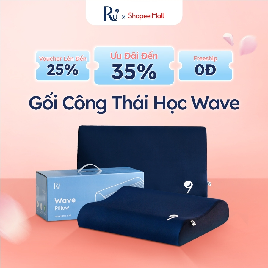 Gối Công Thái Học Wave Ru9 – gối ngủ công thái học