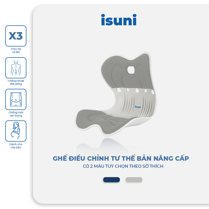 Ghế Công Thái Học ISUNI NÂNG CẤP – ghế công thái học dưới 1 triệu