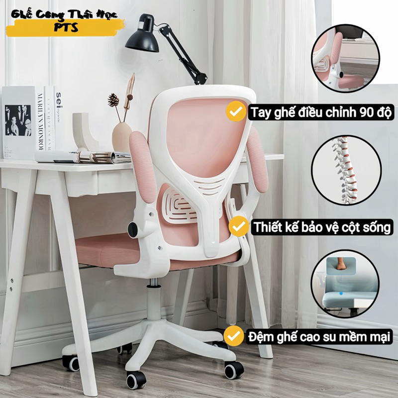 Ghế Công Thái Học PTS HOCPTS01 – ghế công thái học dưới 1 triệu