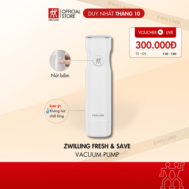 Máy hút chân không ZWILLING Fresh & Save 2.0 – máy hút chân không cho sous vide