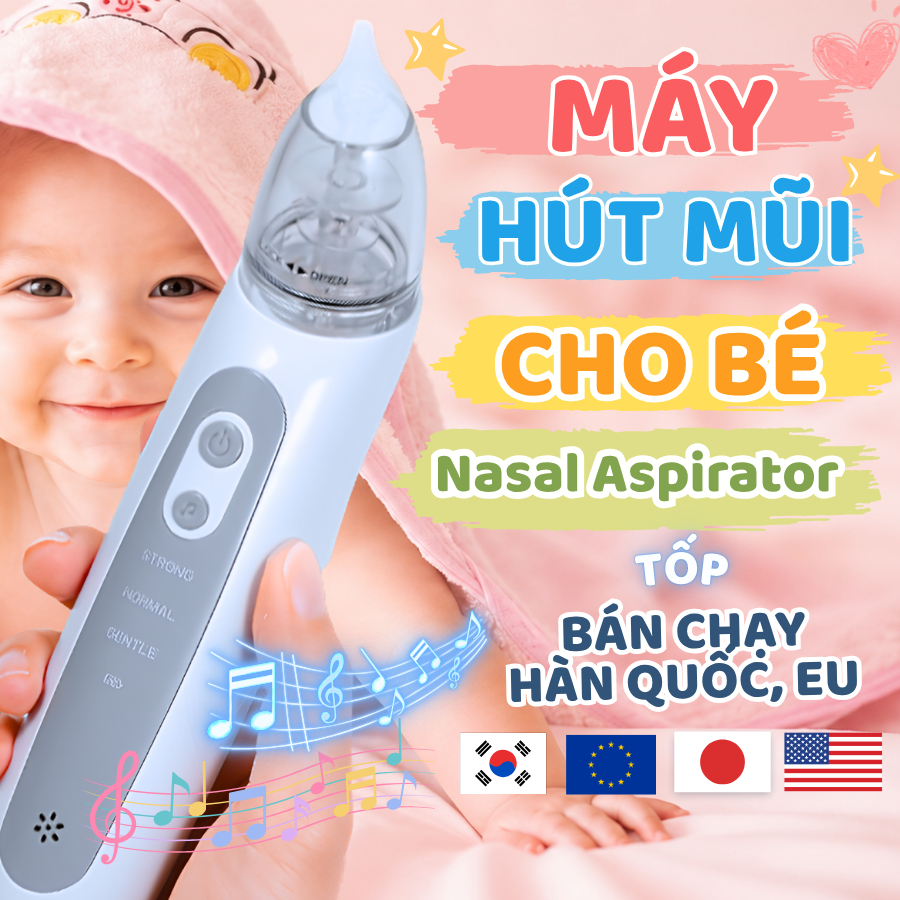 Máy hút mũi SMARBO cho bé – máy hút mũi cho bé