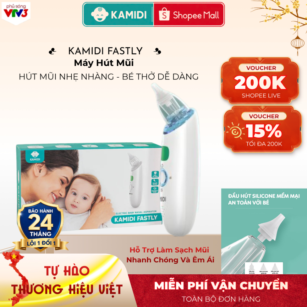 Máy Hút Mũi Kamidi Fastly – máy hút mũi cho bé