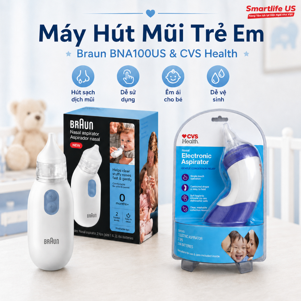 Máy Hút Mũi Braun – máy hút mũi cho bé