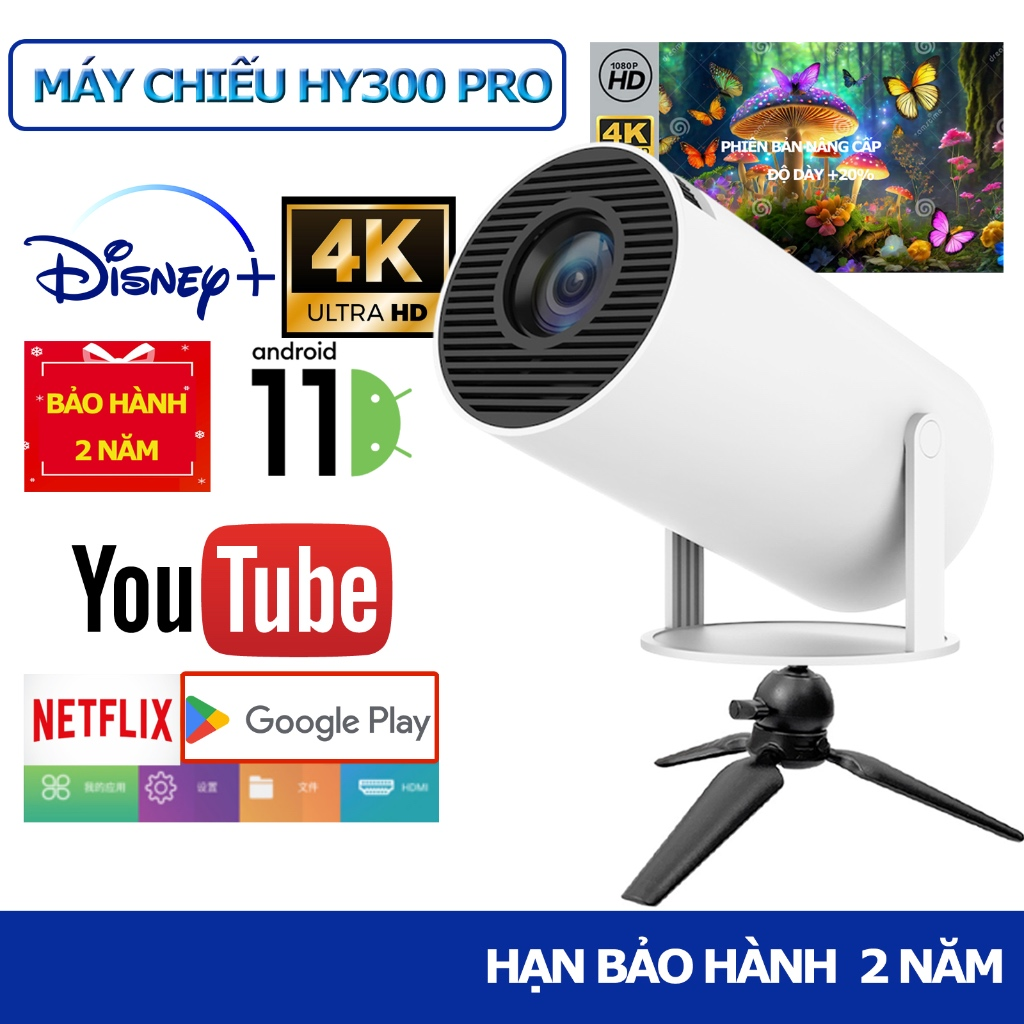 Máy Chiếu Mini HY300 PRO – máy chiếu mini dưới 4 triệu