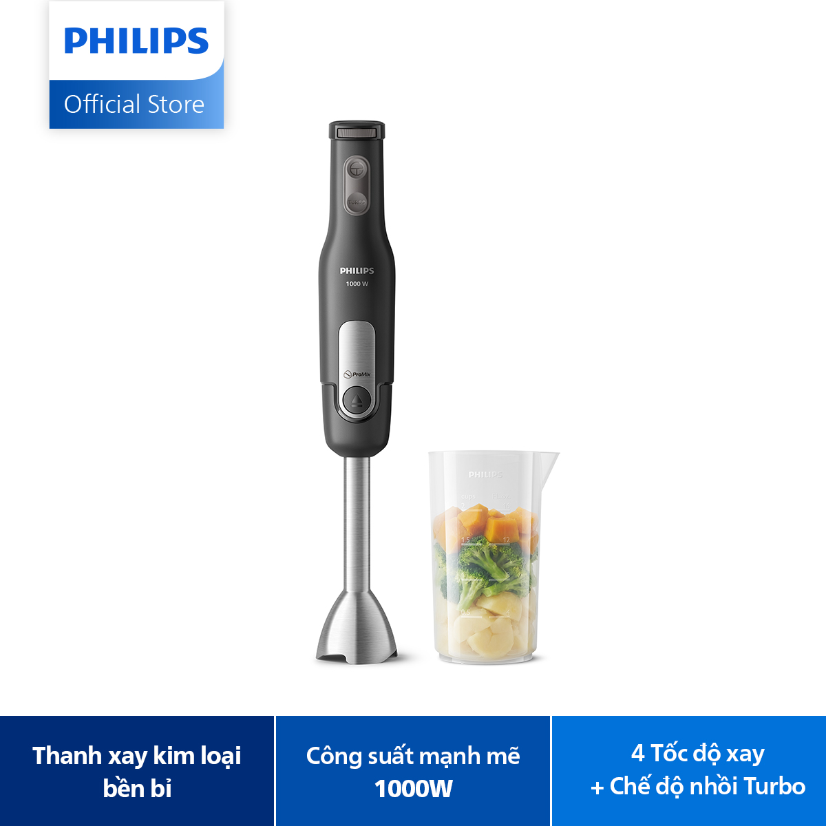 Máy xay Philips HR2560 – máy xay cầm tay mini