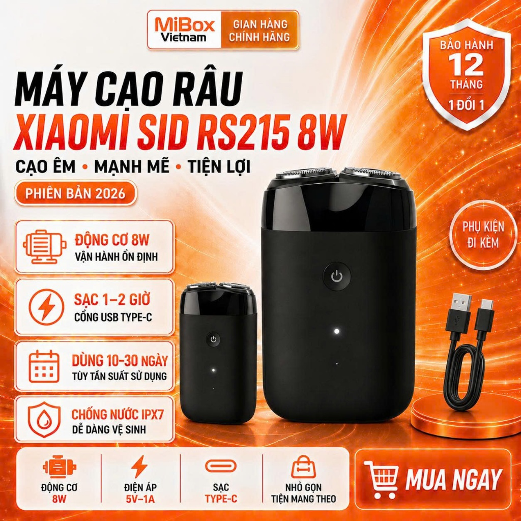 Máy cạo râu Xiaomi S200 – máy cạo râu chuyên nghiệp