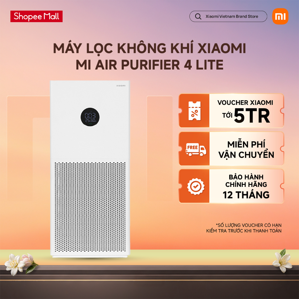 Máy lọc không khí Xiaomi Mi Air Purifier 4 Lite – máy lọc không khí khử mùi cấp ẩm tốt trong tầm giá 10m