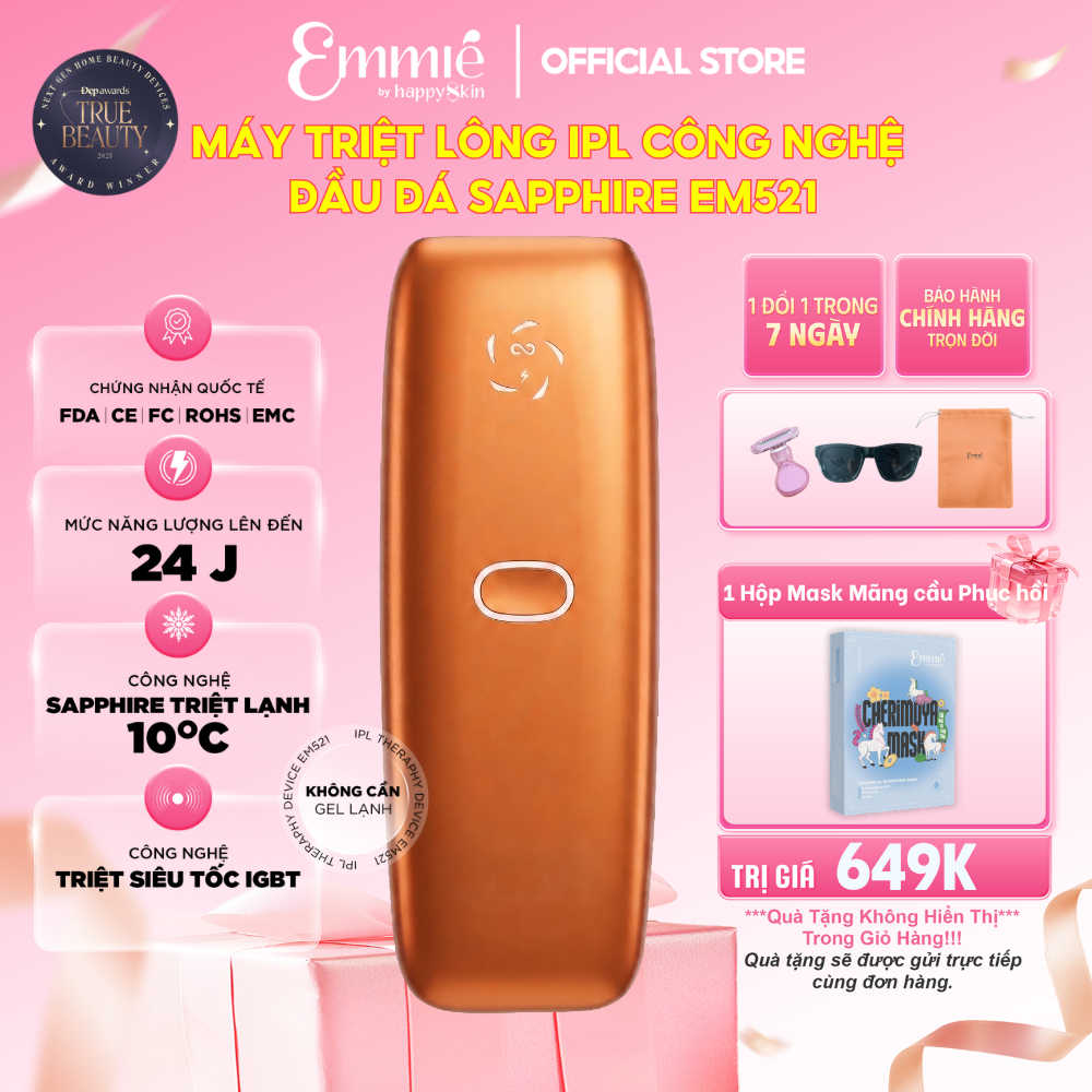 Máy triệt lông Emmie EM521 – review máy triệt lông