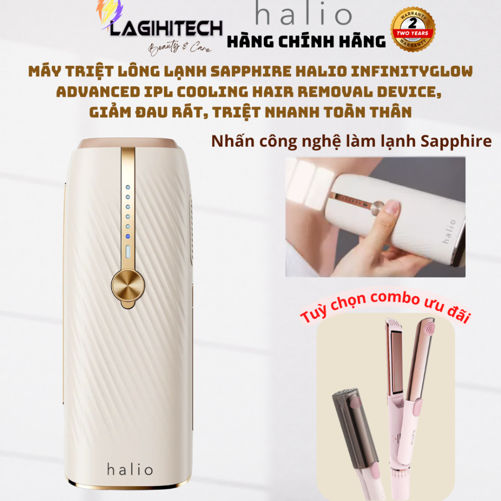 Máy triệt lông Halio InfinityGlow – review máy triệt lông