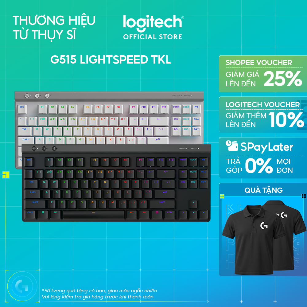 Bàn phím Logitech G515 – bàn phím low profile full size