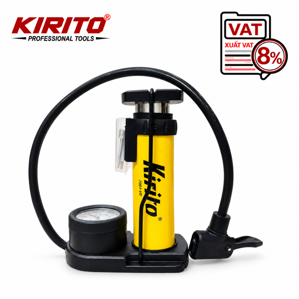 Bơm đạp chân KIRITO Mini – bơm đạp chân mini