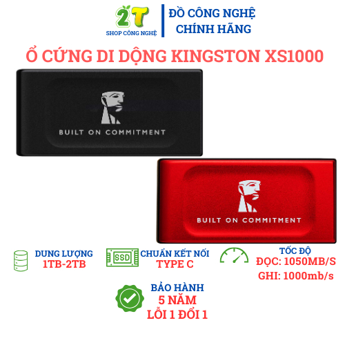 Ổ cứng di động SSD Kingston XS1000 – ổ cứng di động ssd cho game